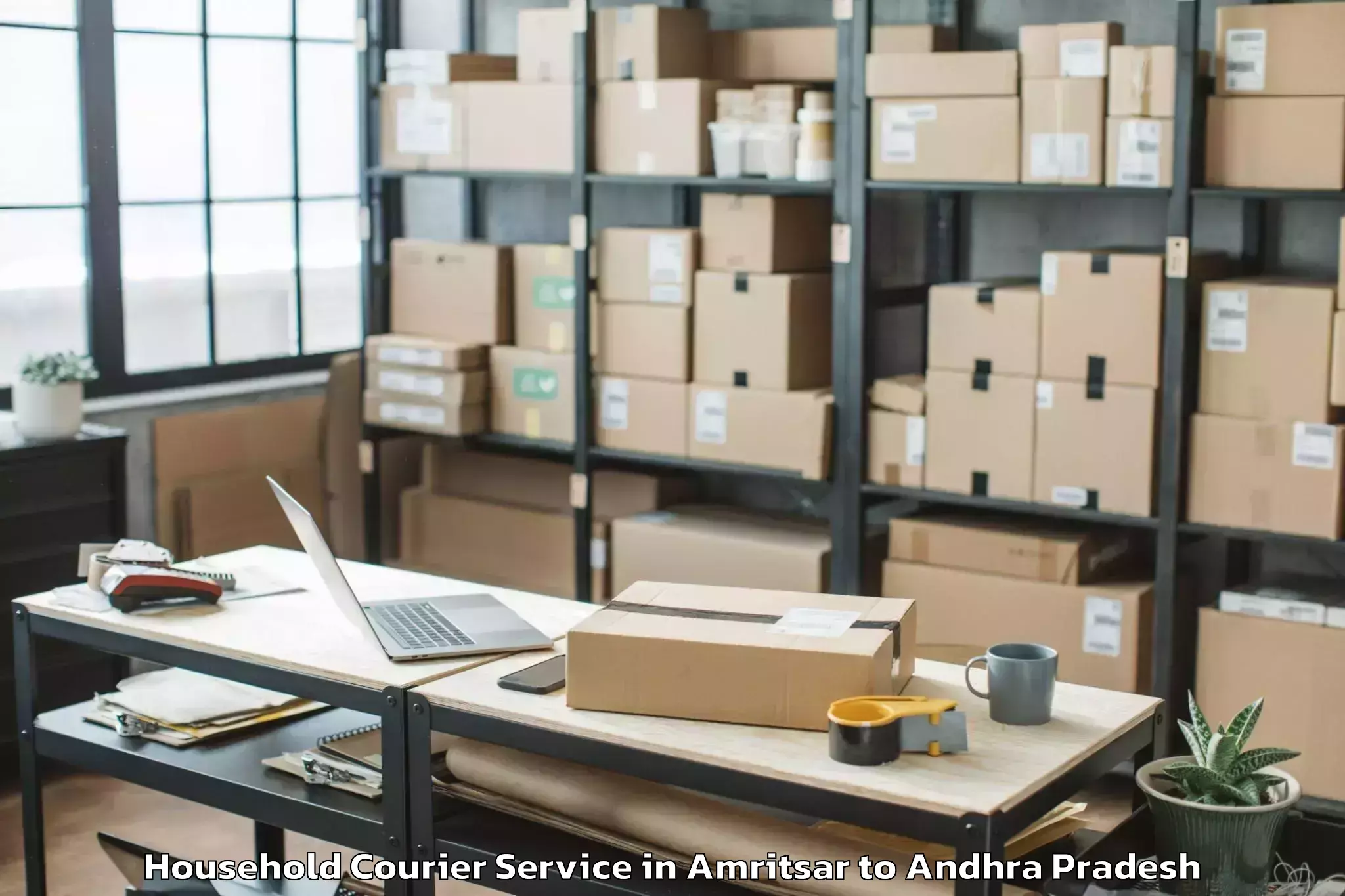 Trusted Amritsar to Narasaraopet Household Courier